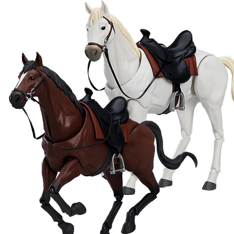 Domestic High-Quality Version Of Joint Reinforced Figma Horse 2.0 Version Plain White Horse Brown Horse Hands-On Miniature Decoration Piece