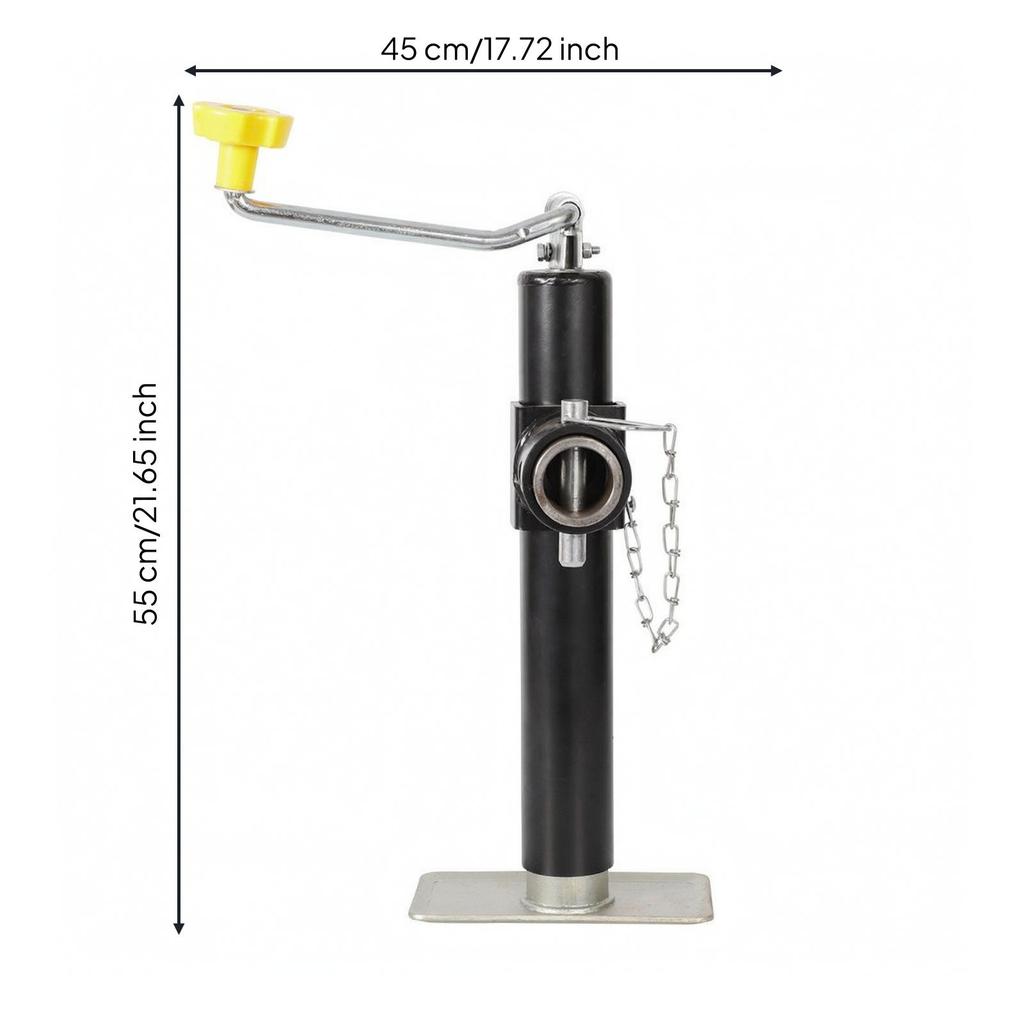 Manual Trailer Jack Heavy-Duty Crank Handle Sturdy for Farm Equipment