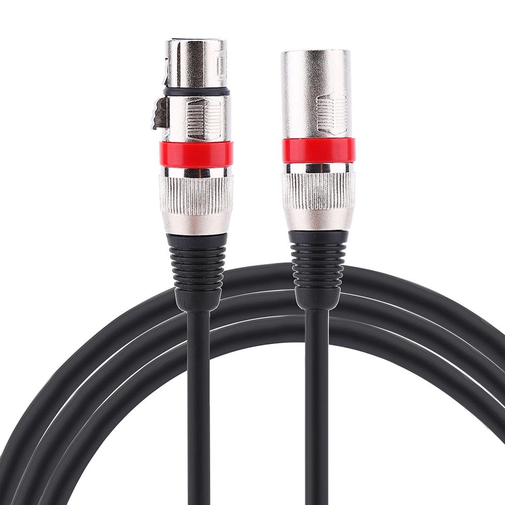 3Pin XLR Cable Male to Female M F Audio Cord Shielded Cable For Microphone Mixer 1M