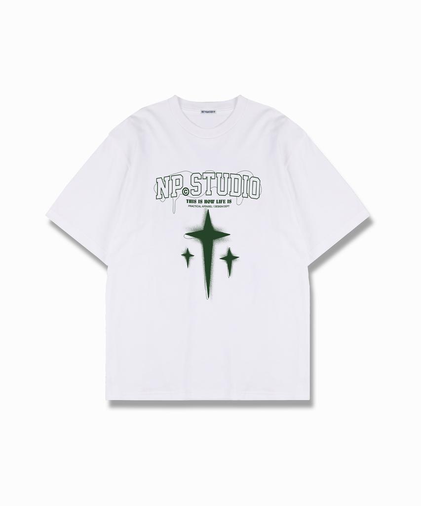 NP STUDIO [2Pack] Np Cross Logo T-Shirt 2 Colors