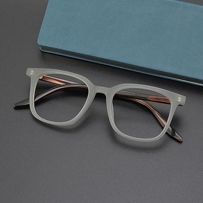Vintage Frosted Square Optical Glasses Simple Trendy Unisex Eyeglasses For Women Men Literary Retro Matte Eyewear