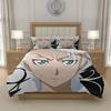 L-L D-Death N-Note Anime Quilt Cover Set Bedding Soft Microfiber Boys Girls Room Decor Fits US UK EU AU DE Beds, Single Double Queen King
