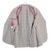 ISAIA 003313 POMPEI cashmere windowpane check tailored jacket Jacket 48 grayUsed
