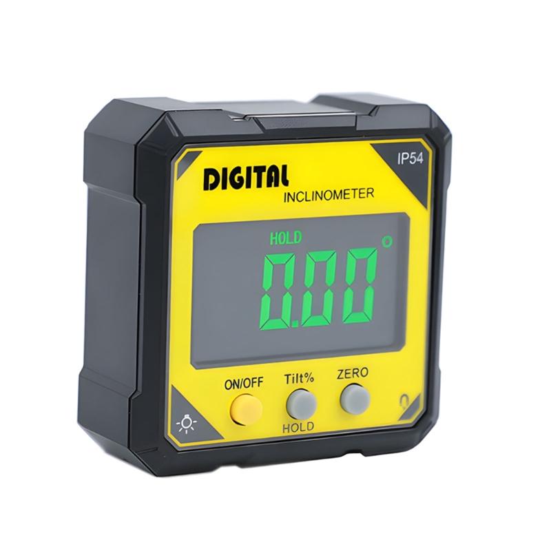 Digital Inclinometer Level Box Double Mode Measurement 360 Rotating Screen LED Backlights For Woodworking