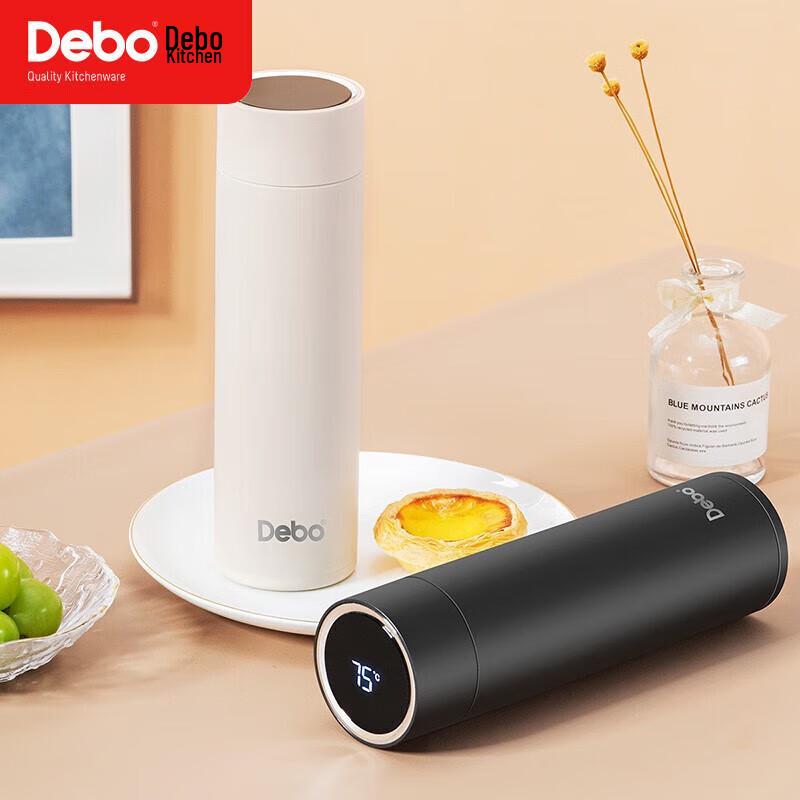 Debo Smart 316 Stainless Steel Tea Infuser Thermos with Temperature Display