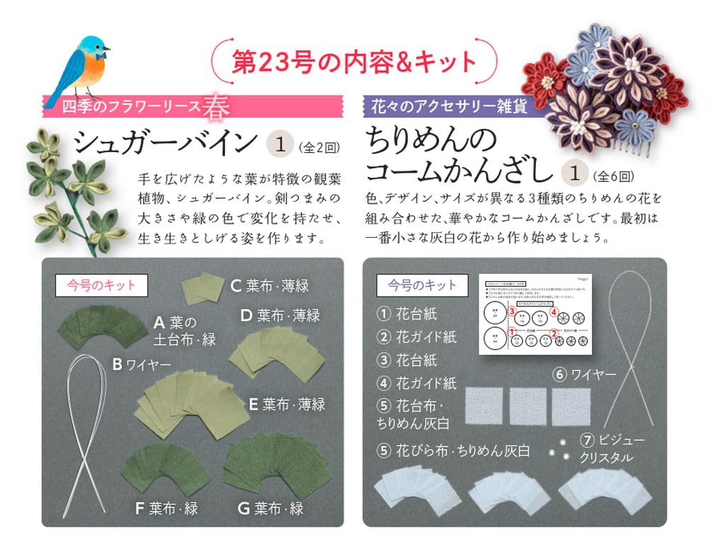 Fun Tsumami Zaiku 23 No. [Encyclopedia] (with kit)