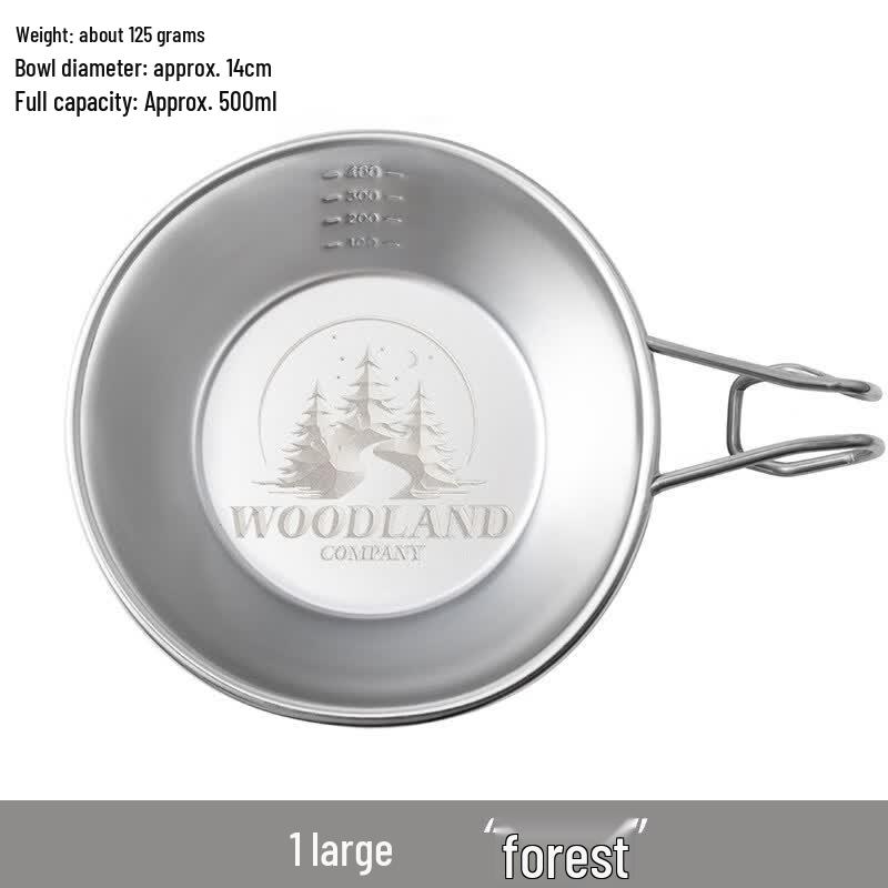 Ruhan Outdoor 304 SS Sierra Bowl & Camping Tableware Set