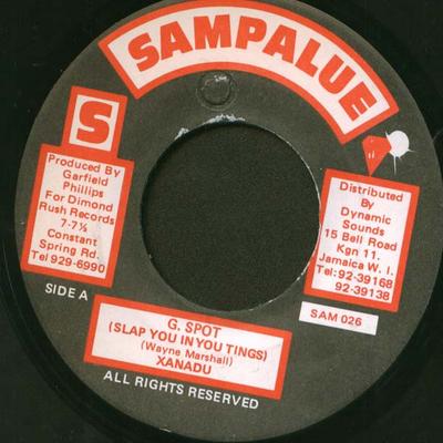 Disco de 7 pulgadas XANADU - G. Mancha (Te daré una bofetada en tus cosas) SAM026 Sampalue Jamaica Reggae, Ska y Dub Usado