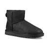 UGG Klassische Mini Leder Schneestiefel Schwarz Damen 1016558-BLK