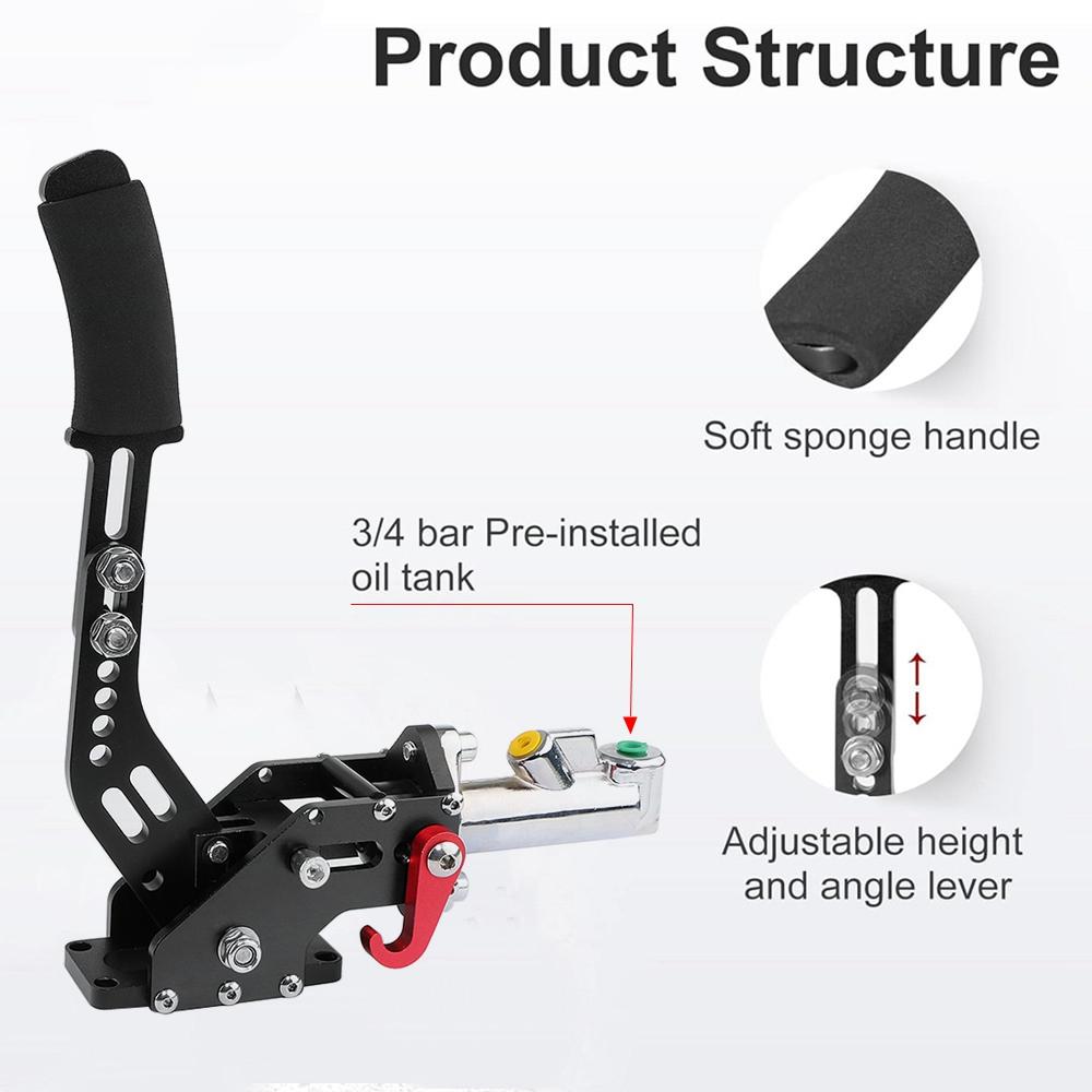 Universal Racing Hydraulic Handbrake Drift E-Brake Handle Parking Emergency Brake Gear Lever