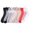 5 Pairs Socks for Women Spring/summer Thin Anti-hook Wire Glass Wire Mid-tube Socks Retro Crystal Stockings