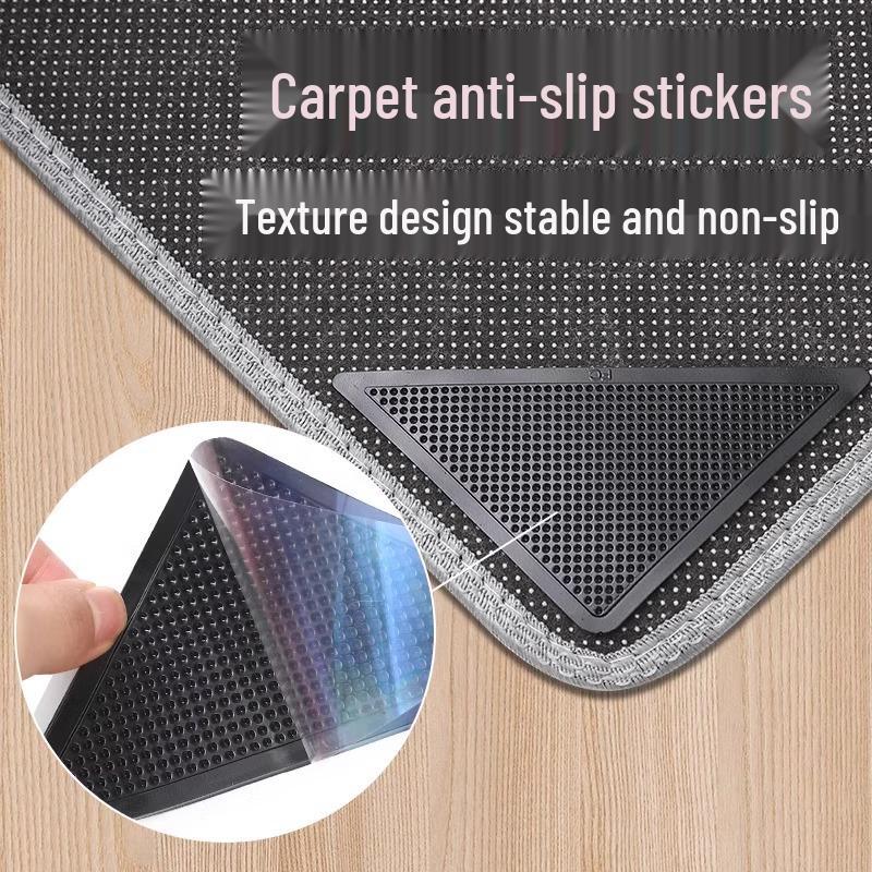 Autocolante Triunghiulare Antiderapante pentru Covor: Asigurați covoarele de acasă, canapelele și covorașele de podea.