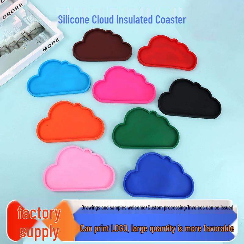 Silicone Cloud Insulated Anti-Scald Placemat - Child Safe, Stain Resistant, High Temp Resistant Tea Mat