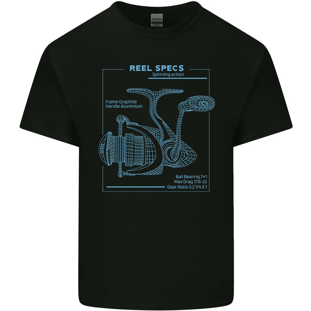 Reel Specs Fishing Fisherman Kids T-shirt Childrens S