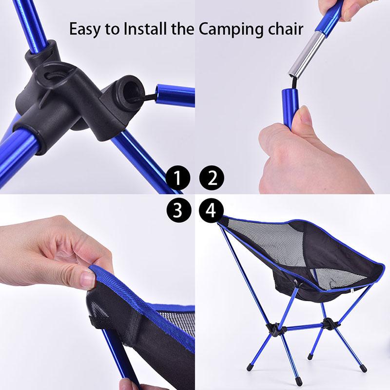 Camping Chair Lightweight Compact Folding Camping Backpack Chairs