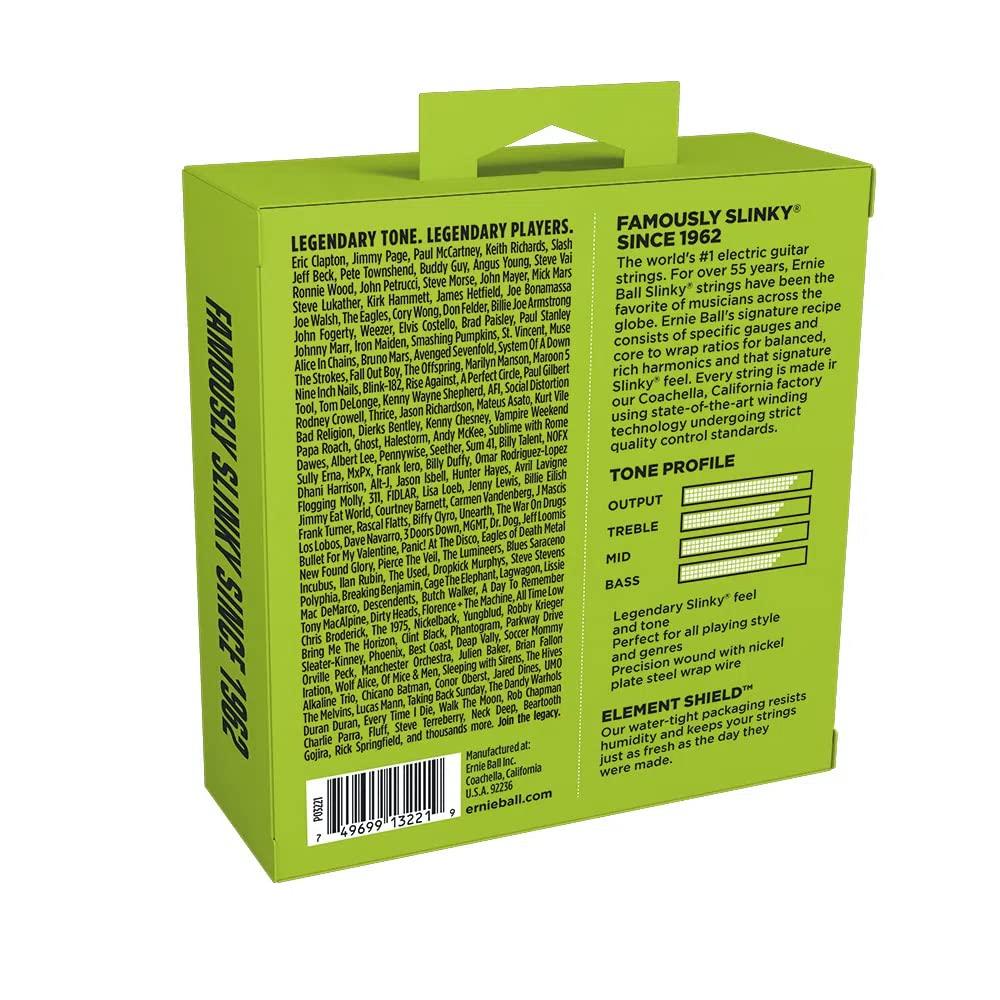 [Authentic] ERNIE BALL 3221 Electric Guitar Strings (10-46) Regular Slinky 3-Pack