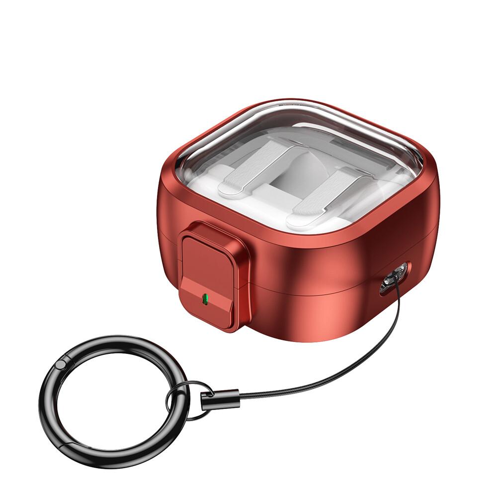 KEYSION Transparent Switch Lock Earphone Case for Samsung Buds4 4 Pro Hard PC Shockproof Headphone Cover for Galaxy Buds 4 Pro
