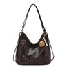 Borsa a tracolla retrò da donna: Zaino e borsa da viaggio capienti e versatili.