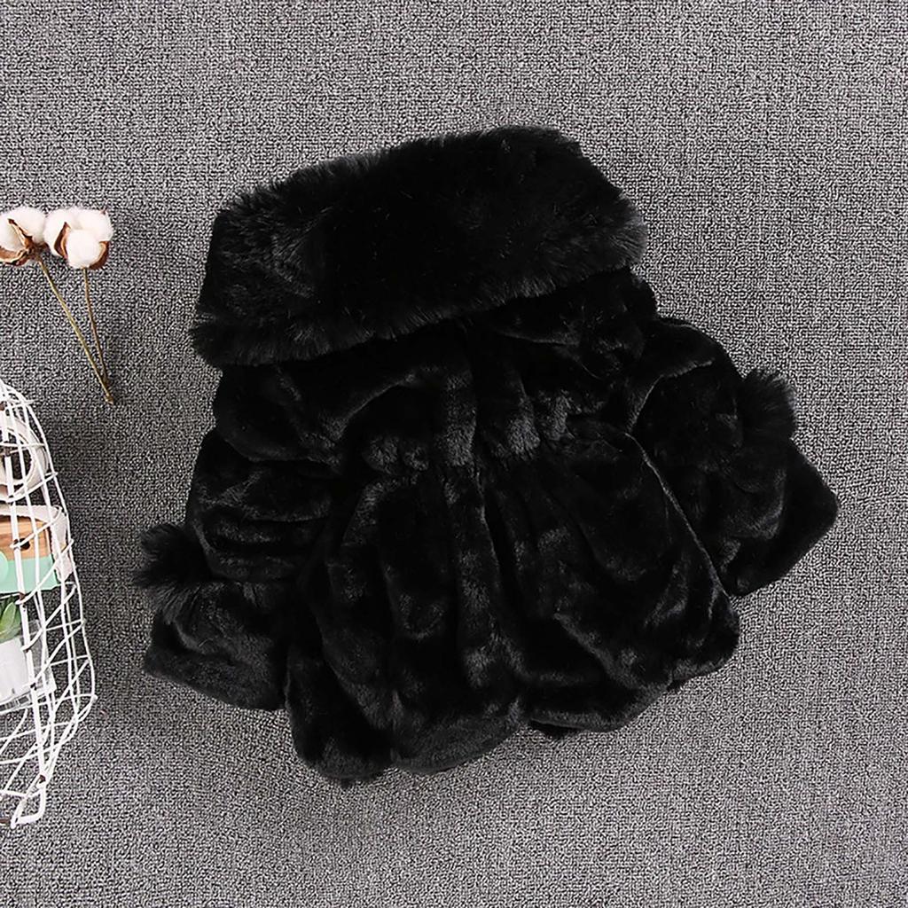 Pulover Fals Urechi Fată, Jachetă de Bumbac Îngroșat Pentru Copii Mici și Mijlocii