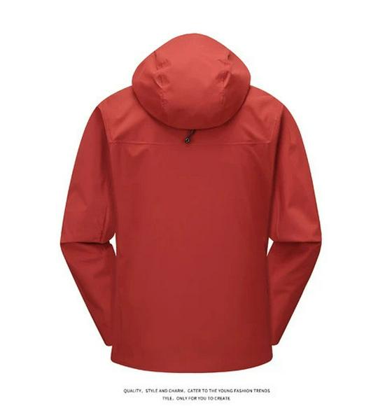 Giacca da Alpinismo Hardshell da Uomo Impermeabile Antivento con Cappuccio - Traspirante, Confortevole, Capospalla Casual da Esterno per Autunno/Inverno