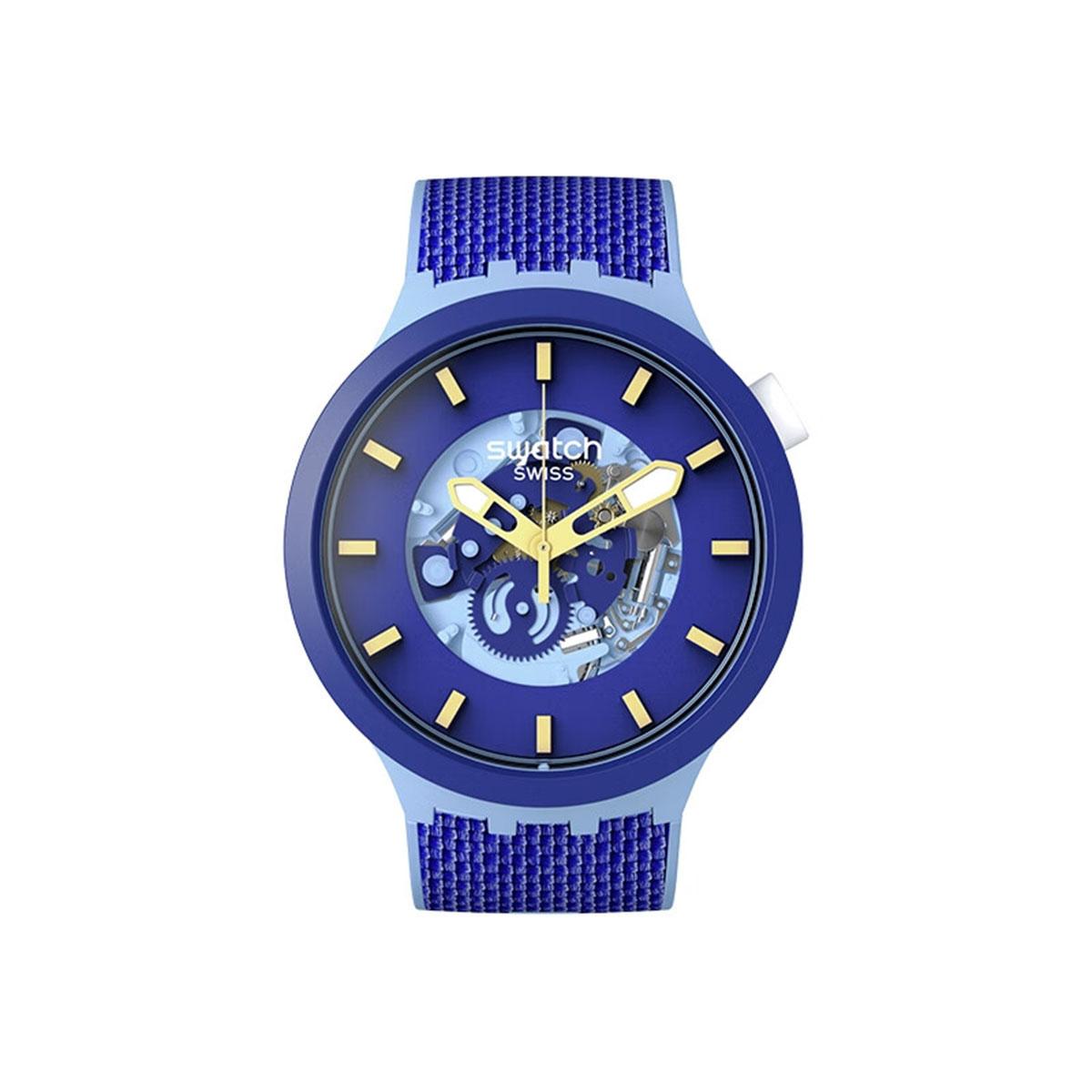 SWATCH Unisex 43mm Blue Watch SB05N105 SB05N105 SB05N105