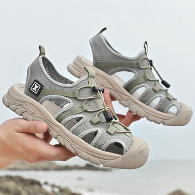 Fashion High-quality Men Walking Travel Shoes Luxury Brand Men's Luxury Sandals Outdoor Men's Sandals Summer Flats Non-slip Beach Shoes