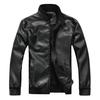 Herren Winter Lederjacke Biker Motorrad Reißverschluss Langarm Mantel Top Blusen