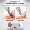 Mini Electric Bench Grinder Sharpener, Stainless Steel Body, Coarse & Fine Wheel, Multi-Function Tool Grinding Machine