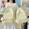 New Stylish Embroidered Backpack Korean Japanese Style Cute Casual School Bag for Girls Students Daily Commute Travel Bag