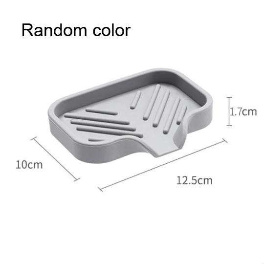 

Silicone Sink Mat & Storage Tray - Multi-Function Faucet Drying Rack with Soap Dispenser & Sponge Holder, Splash-Proof Design