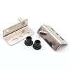 2pcs Pivot Hinges Silver Heavy Duty Concealed Shaft Door Hinges With Bushing For Wooden Doors Cabinets Door Hardware