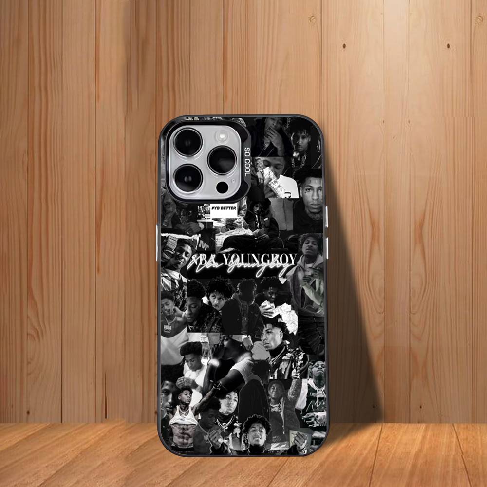 

W-WASW COOL Y-YoungBoyS Phone Case For iPhone 12,16,11,14,13,17,15,E,Max,Plus,Air,Pro,Mini black Shockproof Cover iPhone12PRO