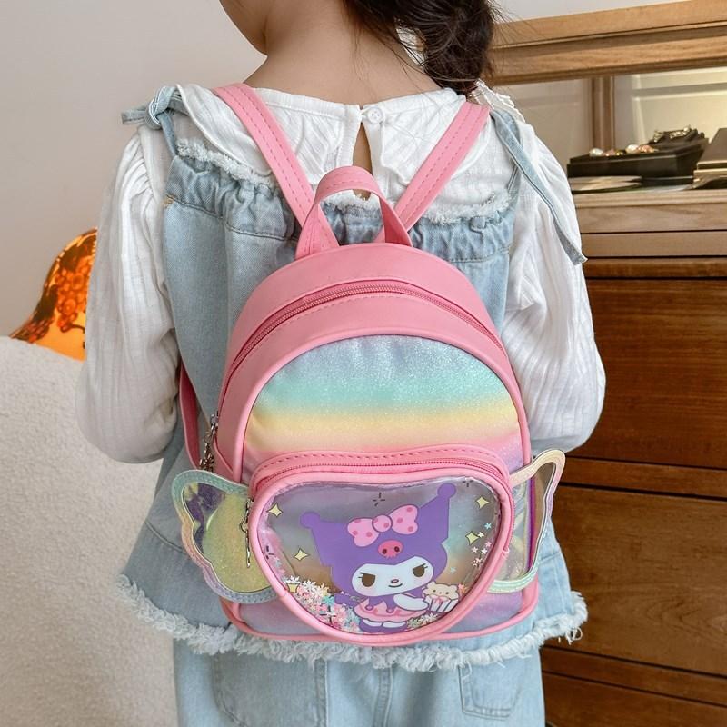 School Bag New Backpack Cartoon Pu Small Bag Cute Girl School Bag Lightweight Small Backpack