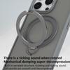 Etui z magnetycznym stojakiem iPhone 17 Pro Max, z ochroną obrotową z tłumieniem, o fakturze skóry