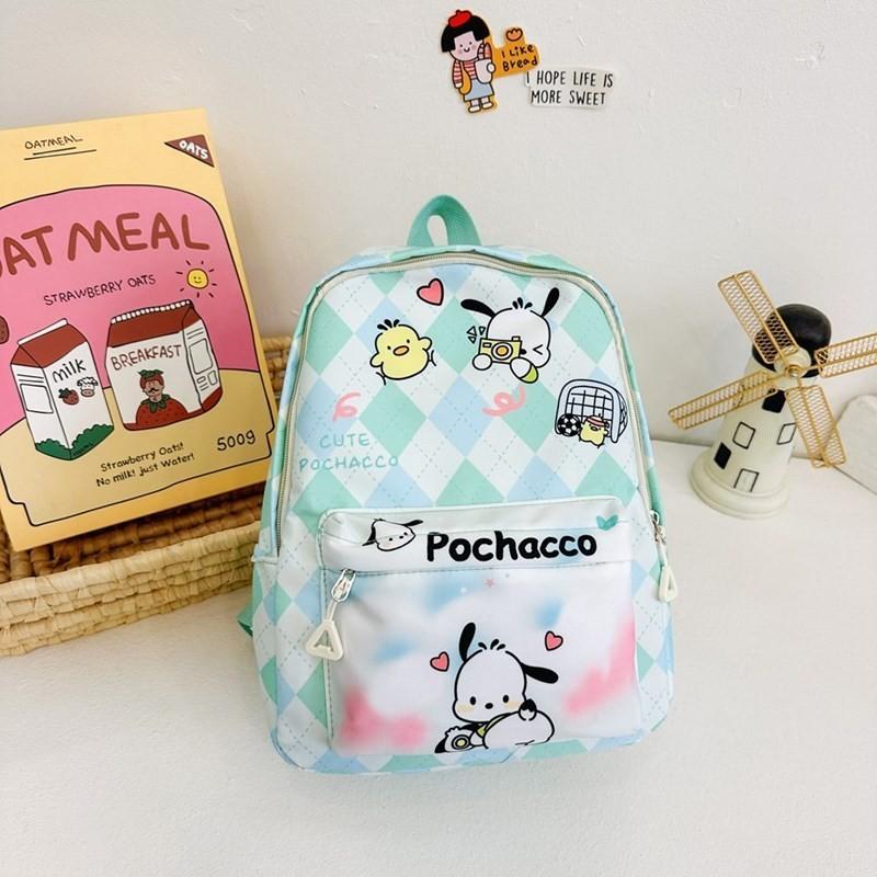 Adorable Cartoon Nylon Backpack For Kids With Cute Anime Characters And Fun Design