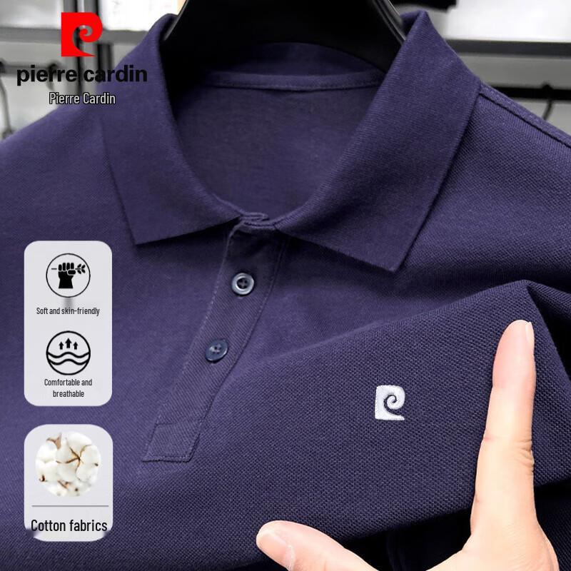 Pierre Cardin Men's Embroidered Combed Cotton Polo Shirt