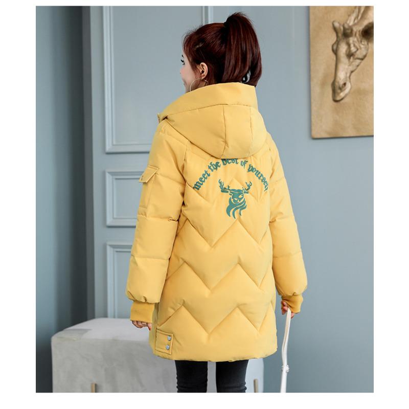 Large Size Cotton-padded Clothes, Long Loose and Thickened Cotton-padded Jackets in Winter.