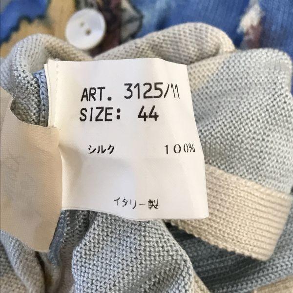 Made in Italy ANGELO MARANI 100% Silk Short Sleeve Knit Shirt/Women's Size 44/(USED)