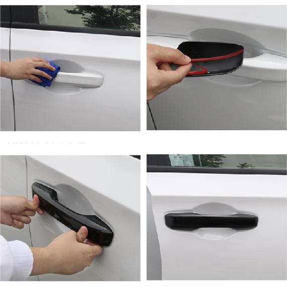 Auto Accessories Bright black Door Handles Cover Trim 4pcs For Honda Accord