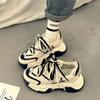 Korean Version Thick Bottom Womens Shoes Wear Resistance Breathable 2024 New Fashion Casual Simple All-match Sneakers Autumntime