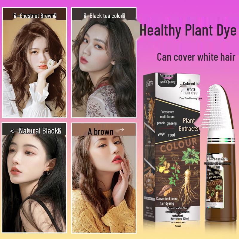 Plant-Based Hair Dye Cream: Gentle, DIY White One-Comb Colorant