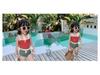 1-3 Year Old Girls' Korean Cut-Out One-Piece Swimsuit