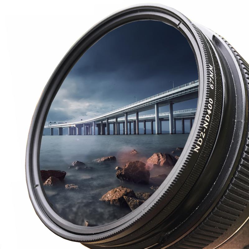 ND Filter Neutral Density ND2 to ND400 Fader Vario Filtiros ND2-400 37mm 40.5mm 43mm 46mm 49mm for Canon Nikon