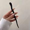 Pink Peach Blossom Hair Stick Women Girl Chinese Style Elegant Hairpin Simple Wood Hair Fork Vintage Headwear Hair Accessories