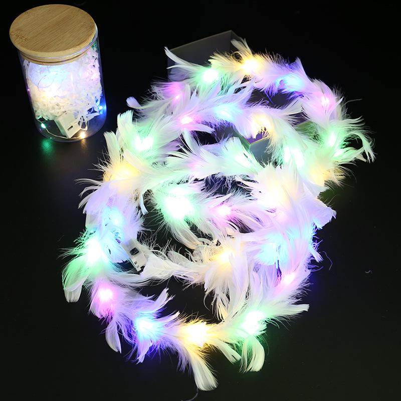 Bandă de păr cu coarne de zână intermitente și urechi de iepure pentru cadouri de Crăciun