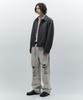 Insilence Origami Stitch Wool Jacket Blue Grey
