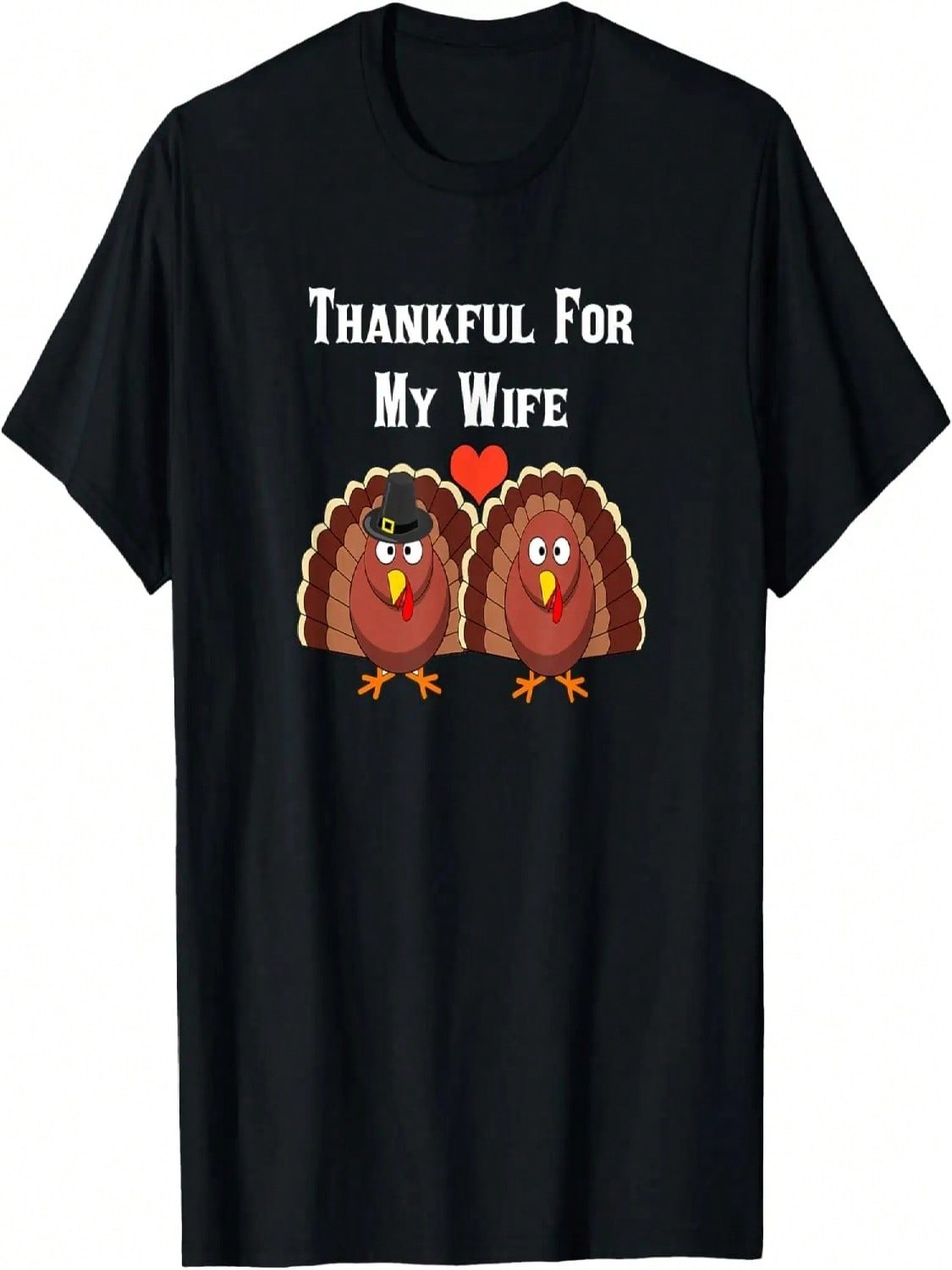 Thanksgiving Shirt Thankful For My Wife Matching Couples T-Shirt S разноцветный