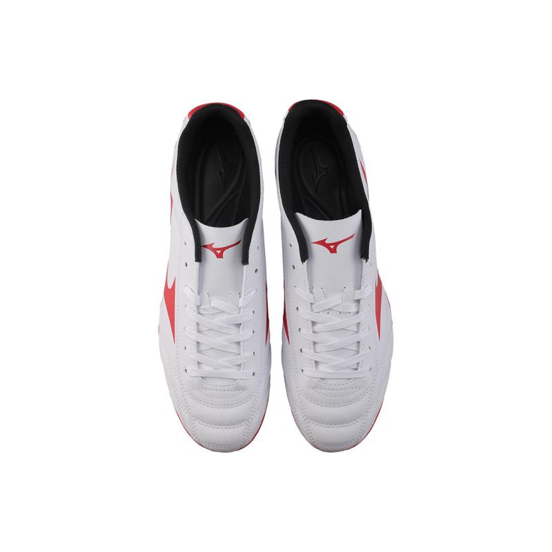 Mizuno Potrero Wide Ag Short Nail Soccer Shoes White/Red Sneakers P1GA189262