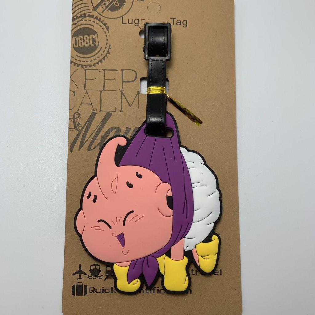 Anime Cartoon Cute Dragon Ball Goku Buu Vegeta Luggage Tag Suitcase Label
