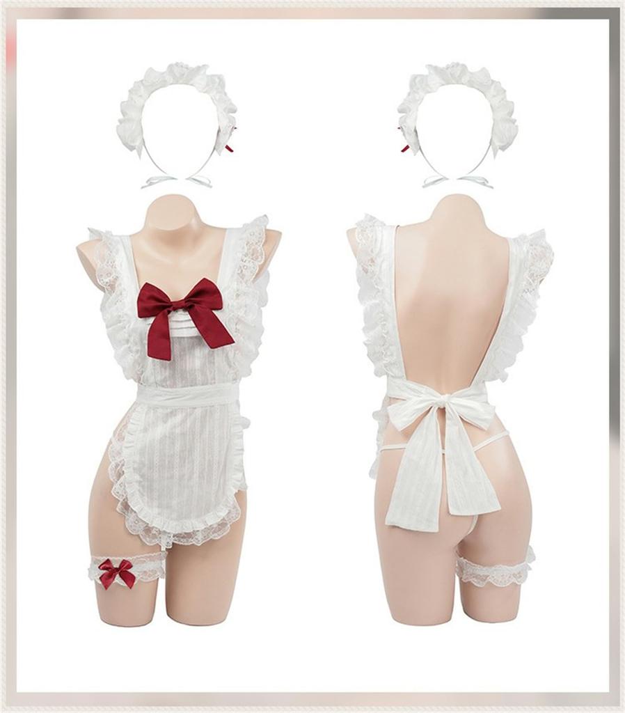 Maid Sexy Cute Sheer Suspender Cute Costume Sailor Adult Nurse Adult Crossdressing Popular for Set [ssetoy] Costume, Cosplay, Dress, Apron, Skirt,